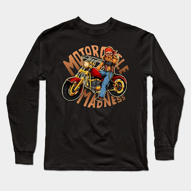 MOTORBIKE RACER Long Sleeve T-Shirt by ReignGFX